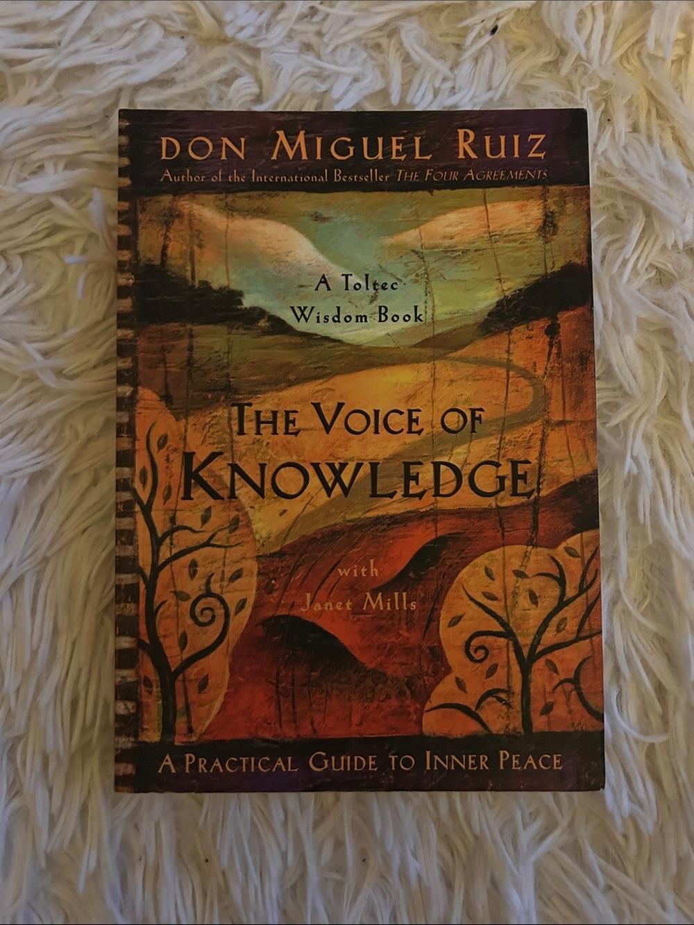 The Voice of Knowledge by Don Miguel Ruiz - Brown/Gold Paperback, Toltec wisdom